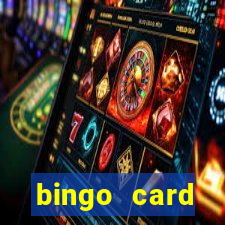 bingo card generator with pictures